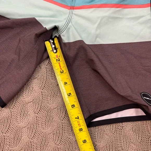 O'Neill Boys Youth Aqua and Brown Board Shorts 24/8 - Picture 7 of 13